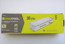 Cargar imagen en el visor de la galería, LUZ DE EMERGENCIA DE 30 LEDS RECARGABLE