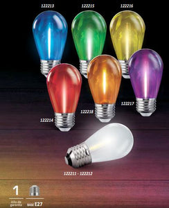 Foco S14 LED Color Morado
