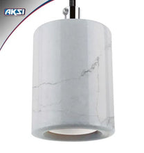 Cargar imagen en el visor de la galería, LUMINARIA COLGANTE ANKARA MARMOL BLANCO
