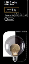 Cargar imagen en el visor de la galería, FOCO LED DECORATIVO NEGRO Y BLANCO