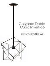 Cargar imagen en el visor de la galería, COLGANTE DOBLE CUBO INVERTIDO