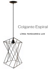 Cargar imagen en el visor de la galería, COLGANTE METALICO ESPIRAL