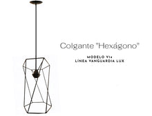 Cargar imagen en el visor de la galería, COLGANTE METALICO HEXÁGONO