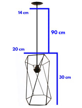 Cargar imagen en el visor de la galería, COLGANTE METALICO HEXÁGONO