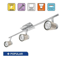 Cargar imagen en el visor de la galería, Arbotante Decorativo de 3 spots de Sobreponer