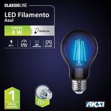 Cargar imagen en el visor de la galería, Foco Led Decorativo Color Azul