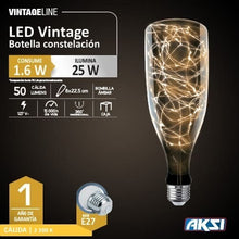 Cargar imagen en el visor de la galería, Foco Led Vintage Botella Constelación