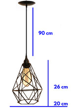 Cargar imagen en el visor de la galería, COLGANTE METALICO DIAMANTE MINI CON DISEÑO
