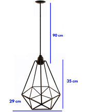 Cargar imagen en el visor de la galería, COLGANTE METALICO DIAMANTE SENCILLO