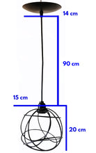 Cargar imagen en el visor de la galería, COLGANTE METALICO ESFERA MINI