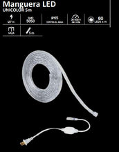 Cargar imagen en el visor de la galería, MANGUERA LED 5 METROS COLOR ÁMBAR