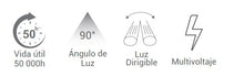Cargar imagen en el visor de la galería, Led dirigible tipo Riel 7W Color blanco y Luz blanca