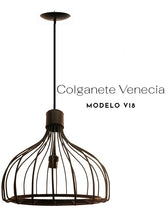 Cargar imagen en el visor de la galería, COLGANTE METALICO VENECIA