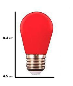 Foco S14 LED Color Rojo
