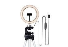 Cargar imagen en el visor de la galería, Aro de luz multitonalidad (luz fría, neutra o cálida) 26 cm