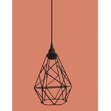 Cargar imagen en el visor de la galería, COLGANTE METALICO DIAMANTE MINI CON DISEÑO