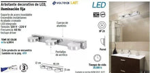 Cargar imagen en el visor de la galería, Arbotante Decorativo de LED para baño 3 spots