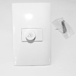 Atenuador de luz Blanco con placa plástica (dimmer)