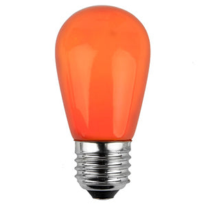 Foco S14 LED Color Naranja