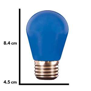 Foco S14 LED Color Azul